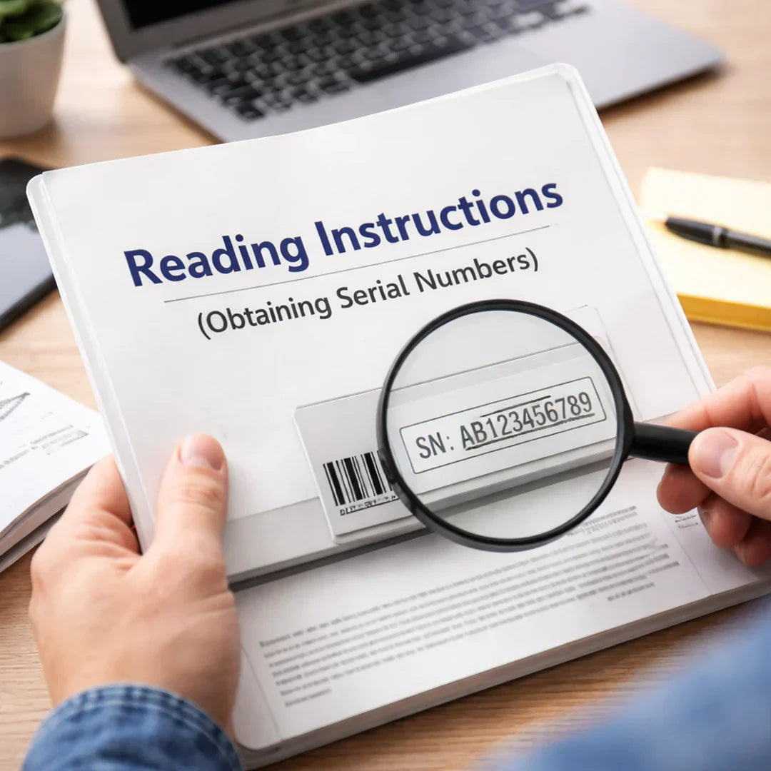Reading Instructions (Obtaining Serial Numbers)